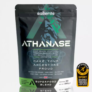 ATHANASE Men's Super Greens Powder - 16-Ingredient Superfood Blend (250g)