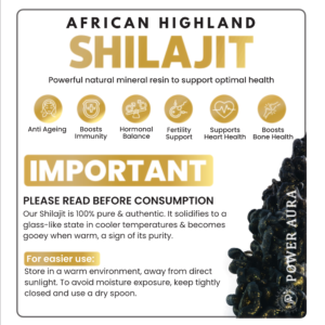 PowerAura African Highland Shilajit