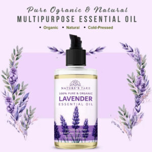 50ml pump bottle of pure lavender essential oil