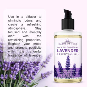 50ml bottle of 100% pure lavender essential oil