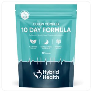 10 Day Rapid Colon Cleanse - Detox Supplement (30 High Strength Capsules)