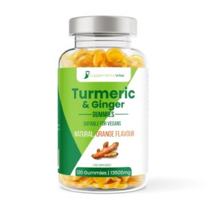 Turmeric & Ginger Gummies - 13,500mg - 120 Vegan Orange Gummies