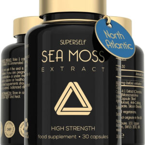 Irish Sea Moss Capsules 2000mg | High Strength | 30 Vegan Capsules | Made in UK