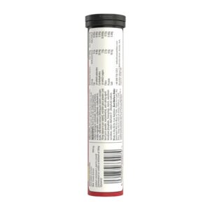 Back view of Milk Thistle effervescent tablet container showing nutritional information.