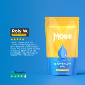 Electrolyte Pro Tablets package with customer review and ratings