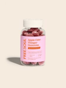 Apple Cider Vinegar Gummies jar, 60 vegan gummies