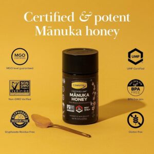 Comvita Manuka Honey jar lid detail