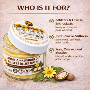 Arnica Herbal Balm 120g jar open