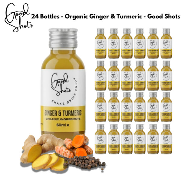 Ginger and Turmeric Shots 24 pack of 60ml bottles