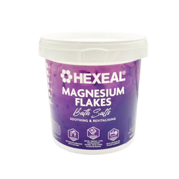 Magnesium flakes 1kg bucket pure magnesium chloride bath soak