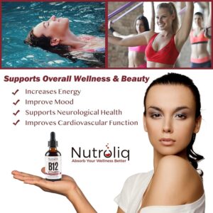 Vitamin B12 5000mcg methylcobalamin liquid drops 60ml vegan - product image 3