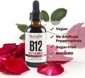 Vitamin B12 5000mcg methylcobalamin liquid drops 60ml vegan - product image 5