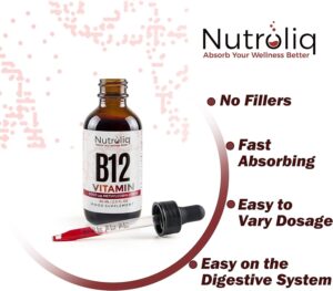 Vitamin B12 5000mcg methylcobalamin liquid drops 60ml vegan - product image 6