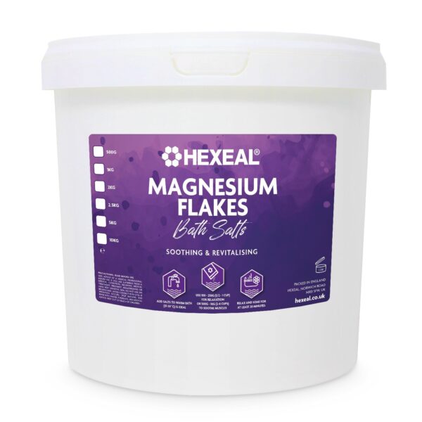 Magnesium flakes 5kg bucket pure magnesium chloride bath soak