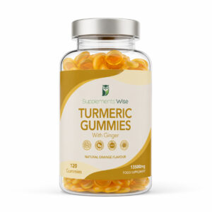 Turmeric & Ginger Gummies – 13,500mg – 120 Vegan Orange Gummies
