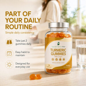 Turmeric and Ginger Gummies 13,500mg – 120 vegan orange gummies – product image 5