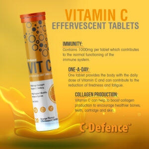 Vitamin C Effervescent Tablets ingredients panel
