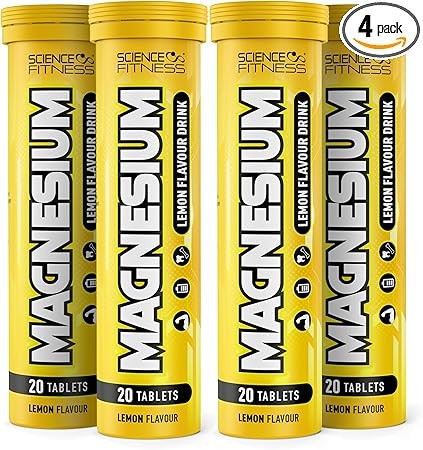 Magnesium Effervescent Tablets 80 tablets lemon flavour pack