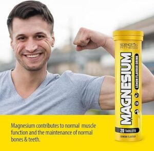 Magnesium Effervescent Tablets lemon label detail