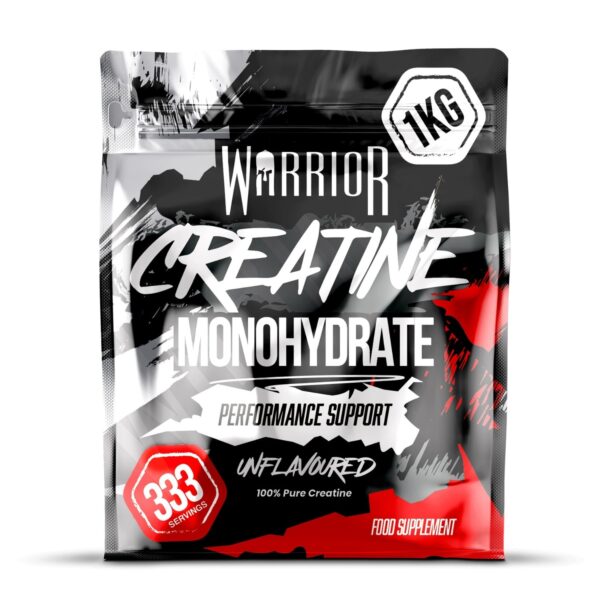 Warrior Creatine Monohydrate 1kg unflavoured micronised powder tub