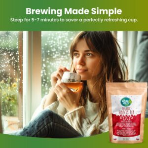 Brewing hibiscus tea for 5-7 minutes